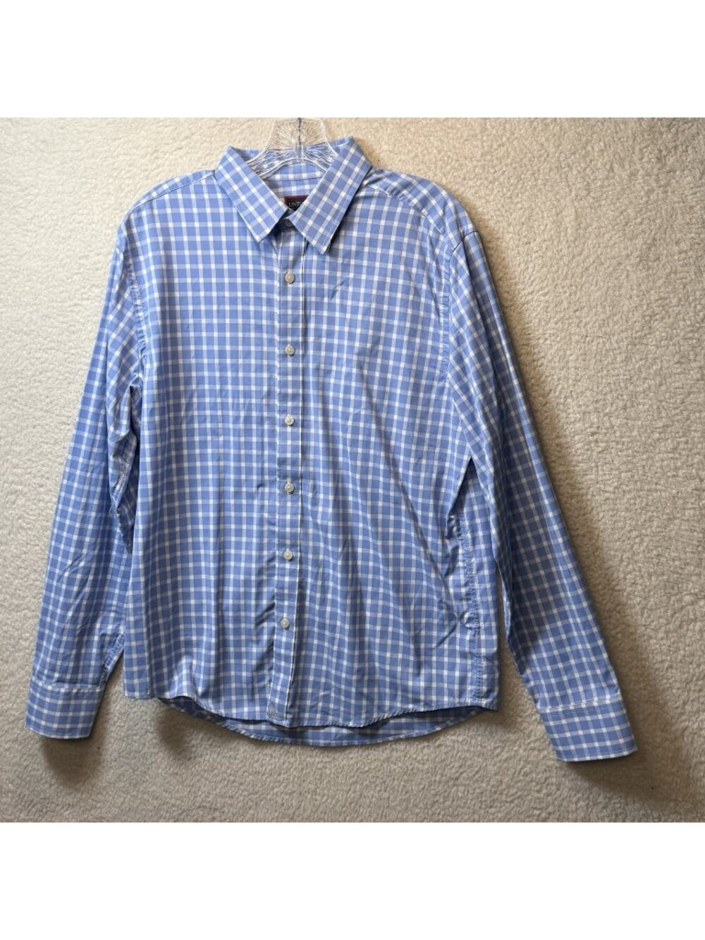 UNTUCKit Performance Button Up Shirt Mens L Slim Fit Nylon Spandex Blend Stretch